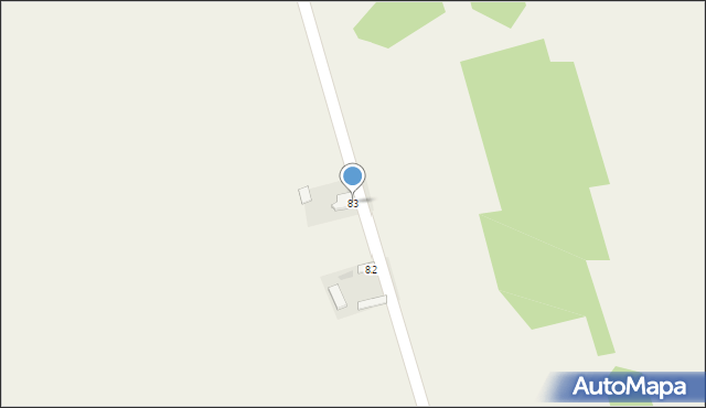 Zawada Stara, Zawada Stara, 83, mapa Zawada Stara