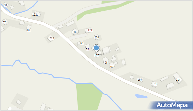 Zawada Uszewska, Zawada Uszewska, 107, mapa Zawada Uszewska