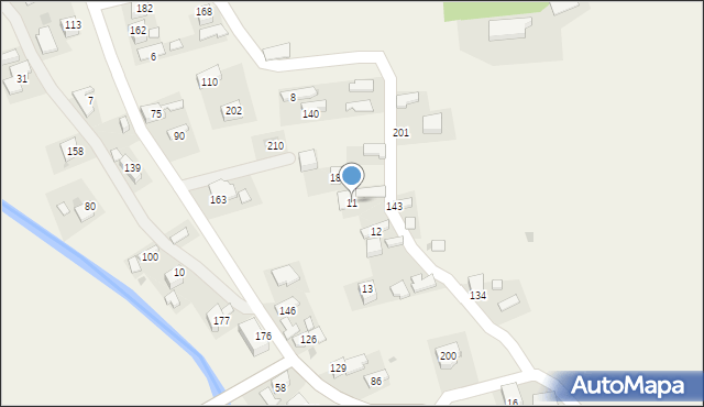 Zawada Uszewska, Zawada Uszewska, 11, mapa Zawada Uszewska