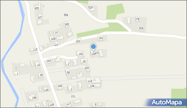 Zawada Uszewska, Zawada Uszewska, 116, mapa Zawada Uszewska