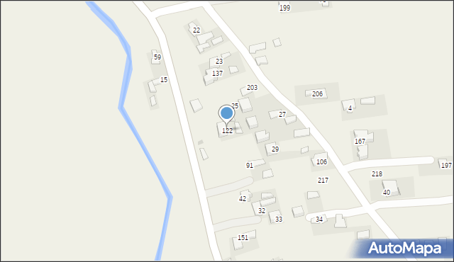 Zawada Uszewska, Zawada Uszewska, 122, mapa Zawada Uszewska