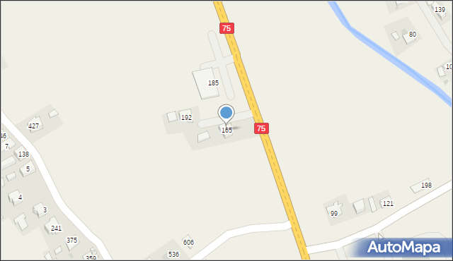 Zawada Uszewska, Zawada Uszewska, 165, mapa Zawada Uszewska