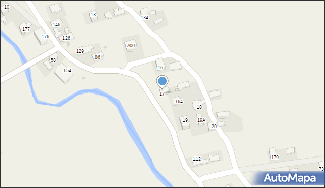 Zawada Uszewska, Zawada Uszewska, 17, mapa Zawada Uszewska