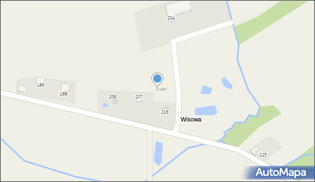 Zawada Uszewska, Zawada Uszewska, 222, mapa Zawada Uszewska