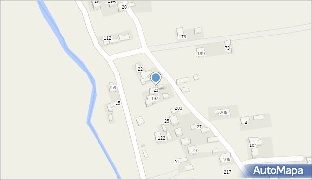 Zawada Uszewska, Zawada Uszewska, 23, mapa Zawada Uszewska