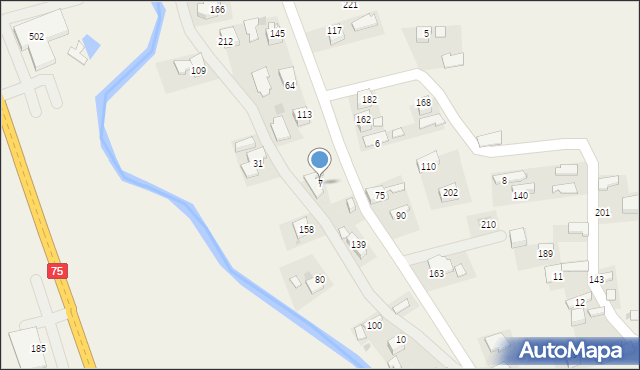 Zawada Uszewska, Zawada Uszewska, 7, mapa Zawada Uszewska