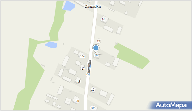 Zawadka, Zawadka, 16, mapa Zawadka