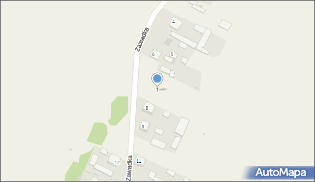 Zawadka, Zawadka, 7, mapa Zawadka