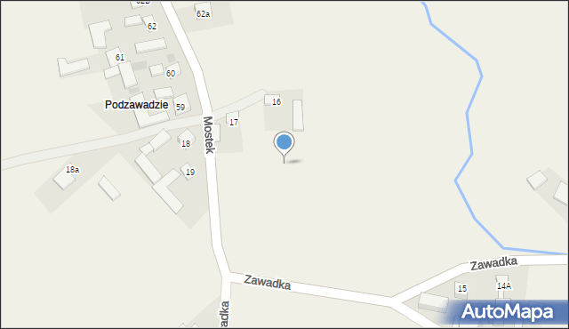 Zawadka, Zawadka, 16a, mapa Zawadka