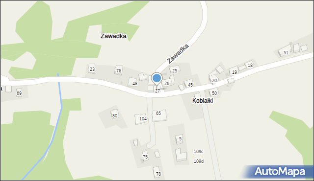 Zawadka, Zawadka, 27, mapa Zawadka