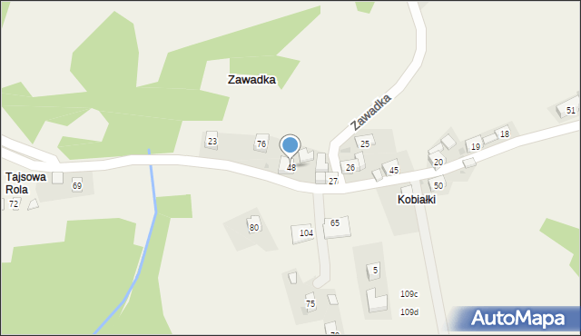 Zawadka, Zawadka, 48, mapa Zawadka