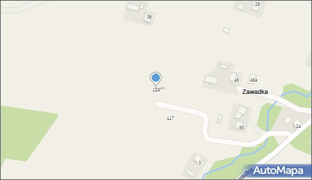 Zawadka, Zawadka, 124, mapa Zawadka