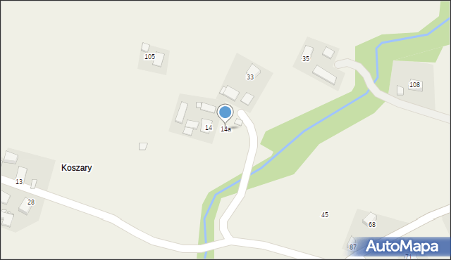Zawadka, Zawadka, 14a, mapa Zawadka