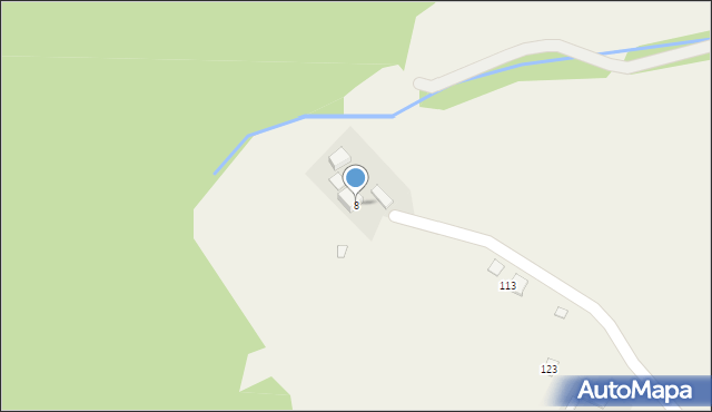 Zawadka, Zawadka, 8, mapa Zawadka