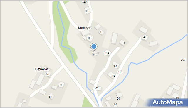 Zawadka, Zawadka, 50, mapa Zawadka