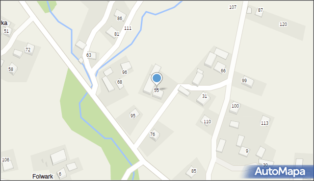 Zawadka, Zawadka, 55, mapa Zawadka