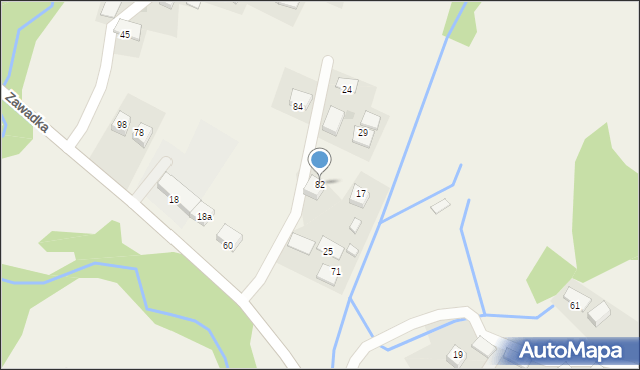 Zawadka, Zawadka, 82, mapa Zawadka
