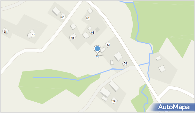 Zawadka, Zawadka, 61, mapa Zawadka