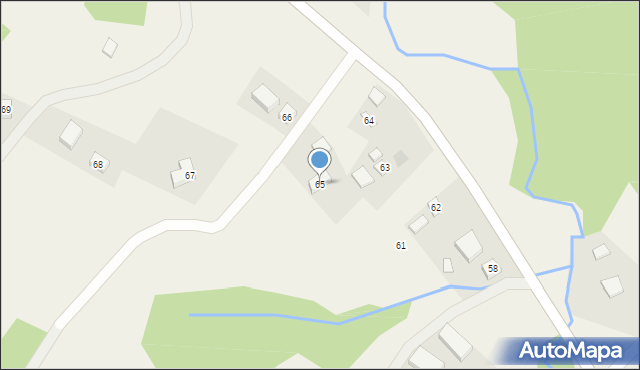 Zawadka, Zawadka, 65, mapa Zawadka