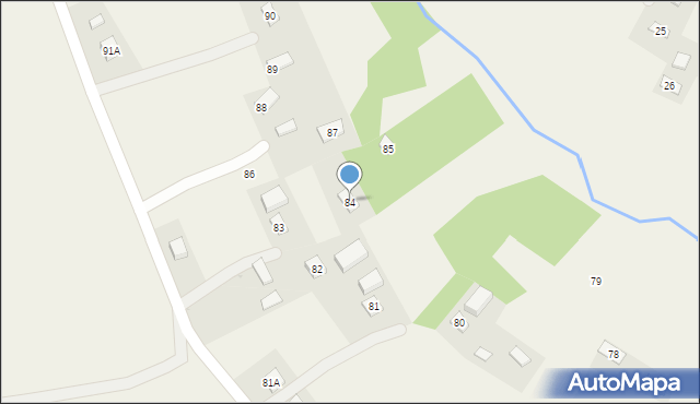 Zawadka, Zawadka, 84, mapa Zawadka