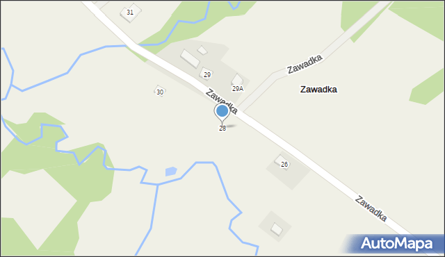 Zawadka, Zawadka, 28, mapa Zawadka