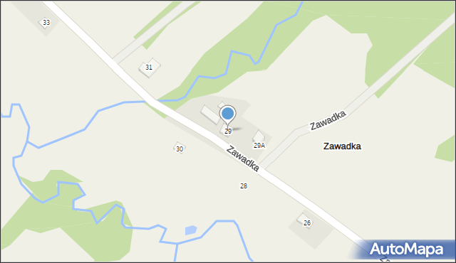 Zawadka, Zawadka, 29, mapa Zawadka