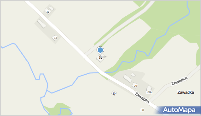 Zawadka, Zawadka, 31, mapa Zawadka