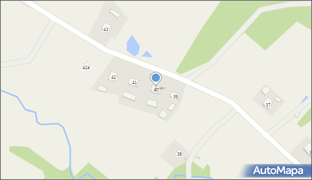 Zawadka, Zawadka, 40, mapa Zawadka