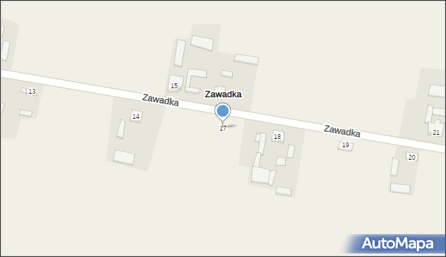 Zawadka, Zawadka, 17, mapa Zawadka