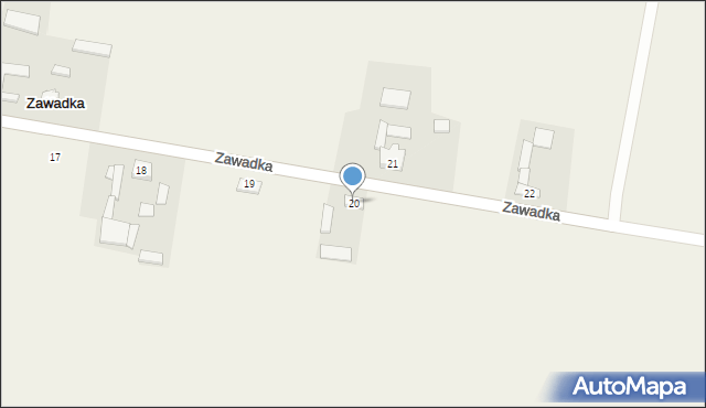 Zawadka, Zawadka, 20, mapa Zawadka