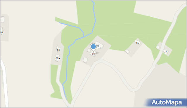 Zawadka Brzostecka, Zawadka Brzostecka, 13, mapa Zawadka Brzostecka