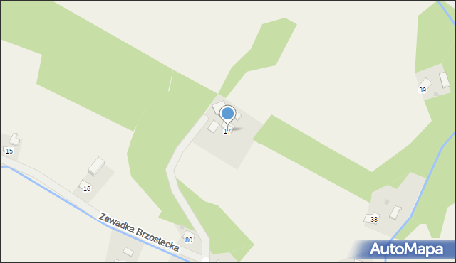 Zawadka Brzostecka, Zawadka Brzostecka, 17, mapa Zawadka Brzostecka