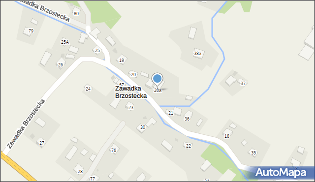 Zawadka Brzostecka, Zawadka Brzostecka, 20a, mapa Zawadka Brzostecka