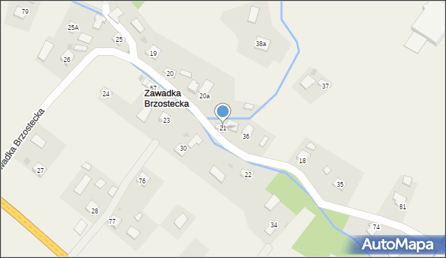 Zawadka Brzostecka, Zawadka Brzostecka, 21, mapa Zawadka Brzostecka