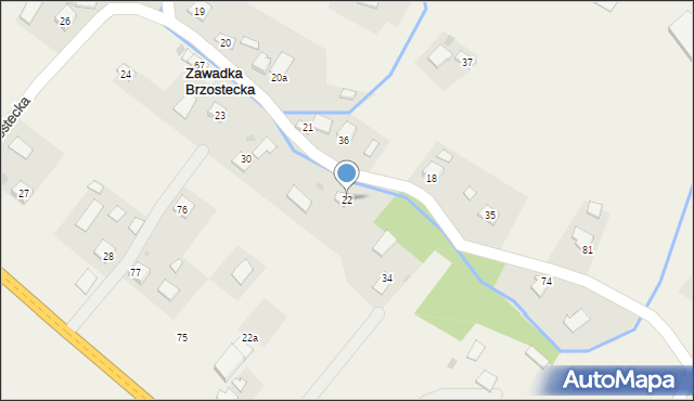 Zawadka Brzostecka, Zawadka Brzostecka, 22, mapa Zawadka Brzostecka