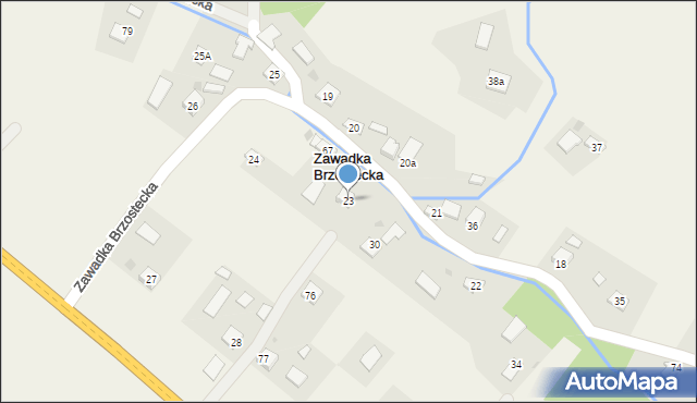 Zawadka Brzostecka, Zawadka Brzostecka, 23, mapa Zawadka Brzostecka