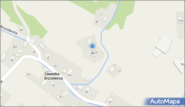 Zawadka Brzostecka, Zawadka Brzostecka, 38a, mapa Zawadka Brzostecka