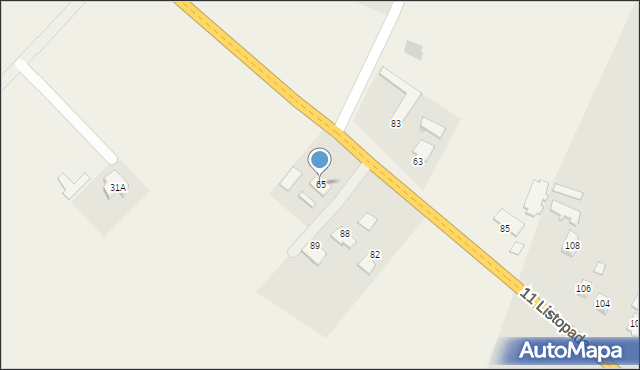 Zawadka Brzostecka, Zawadka Brzostecka, 65, mapa Zawadka Brzostecka