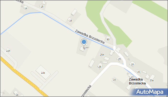 Zawadka Brzostecka, Zawadka Brzostecka, 79, mapa Zawadka Brzostecka