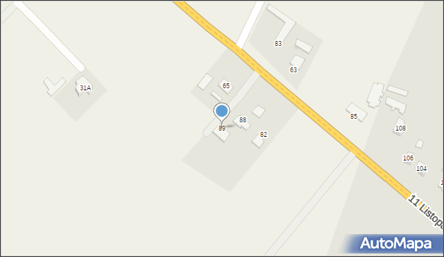 Zawadka Brzostecka, Zawadka Brzostecka, 89, mapa Zawadka Brzostecka