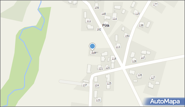 Zawadka Osiecka, Zawadka Osiecka, 119a, mapa Zawadka Osiecka