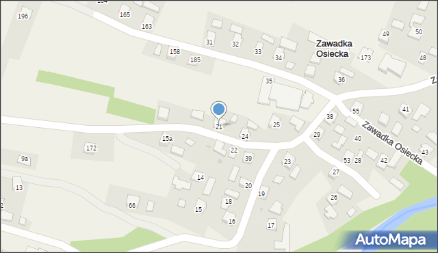 Zawadka Osiecka, Zawadka Osiecka, 21, mapa Zawadka Osiecka