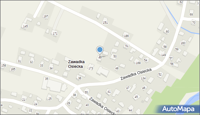 Zawadka Osiecka, Zawadka Osiecka, 49, mapa Zawadka Osiecka