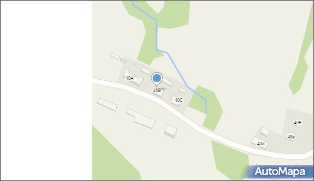 Zawadka Rymanowska, Zawadka Rymanowska, 40B, mapa Zawadka Rymanowska
