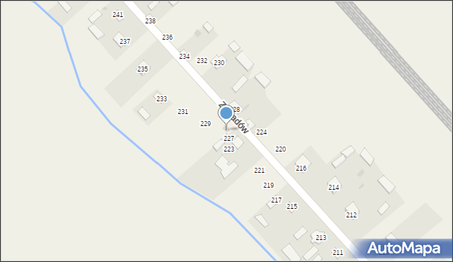 Zawadów, Zawadów, 227a, mapa Zawadów