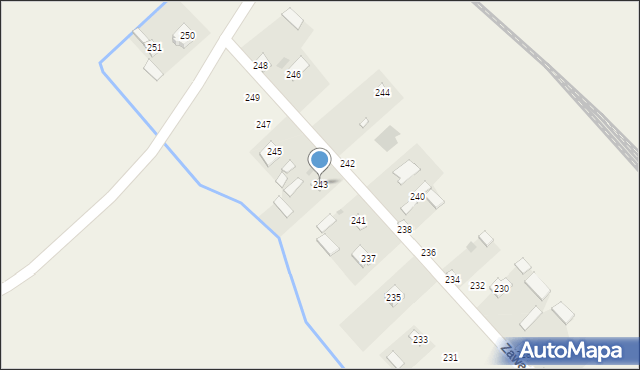 Zawadów, Zawadów, 243, mapa Zawadów