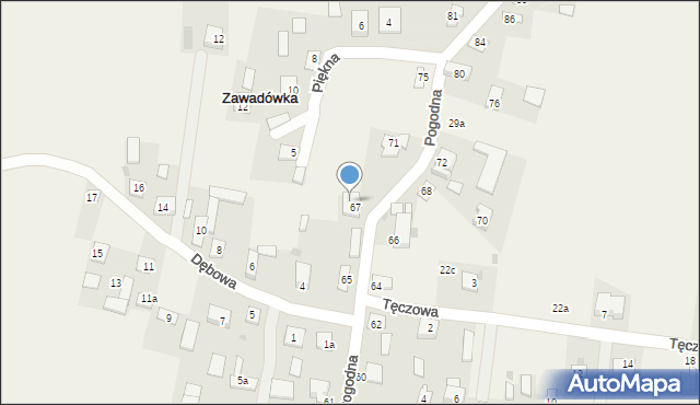 Zawadówka, Zawadówka, 24, mapa Zawadówka