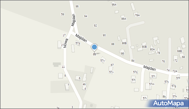 Zawadówka, Zawadówka, 69, mapa Zawadówka
