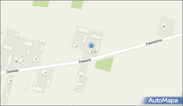 Zawady, Zawady, 2, mapa Zawady