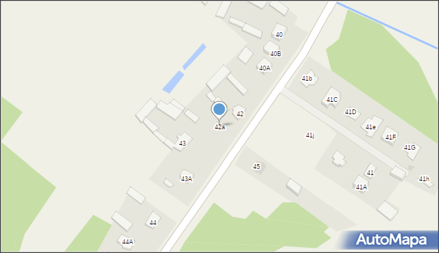 Zawady, Zawady, 42a, mapa Zawady